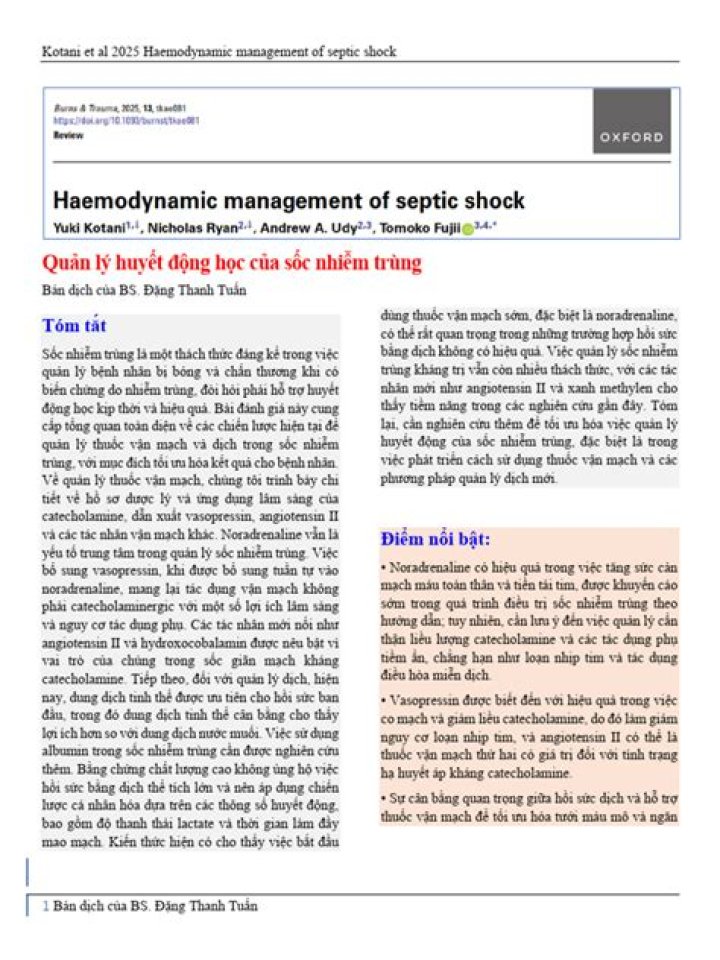 Effective Management of Septic Shock: Essential PDF Guide