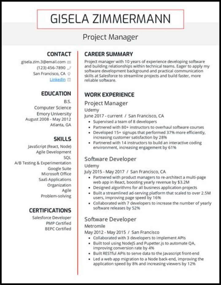 Management Resume Summary Examples PDF – Boost Your Job Prospects