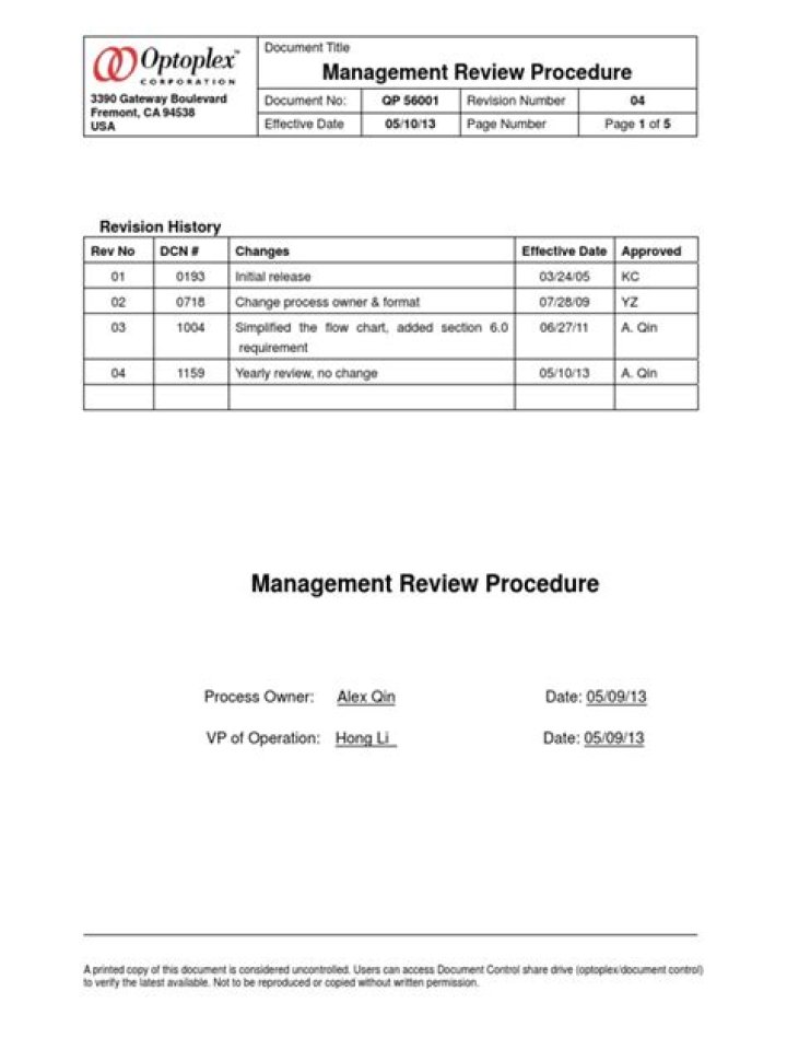 Management Review Procedure PDF: Step-by-Step Guide