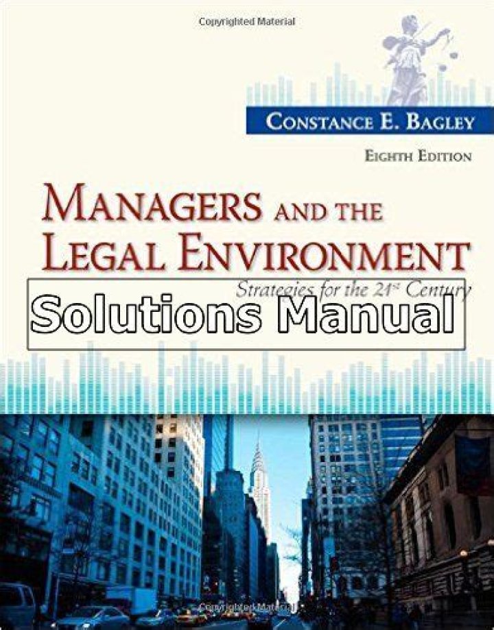 Managers and the Legal Environment 8th Edition PDF: Key Insights