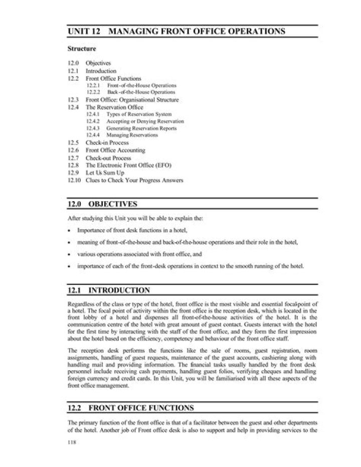 Managing Front Office Operations: Free PDF Guide & Tips
