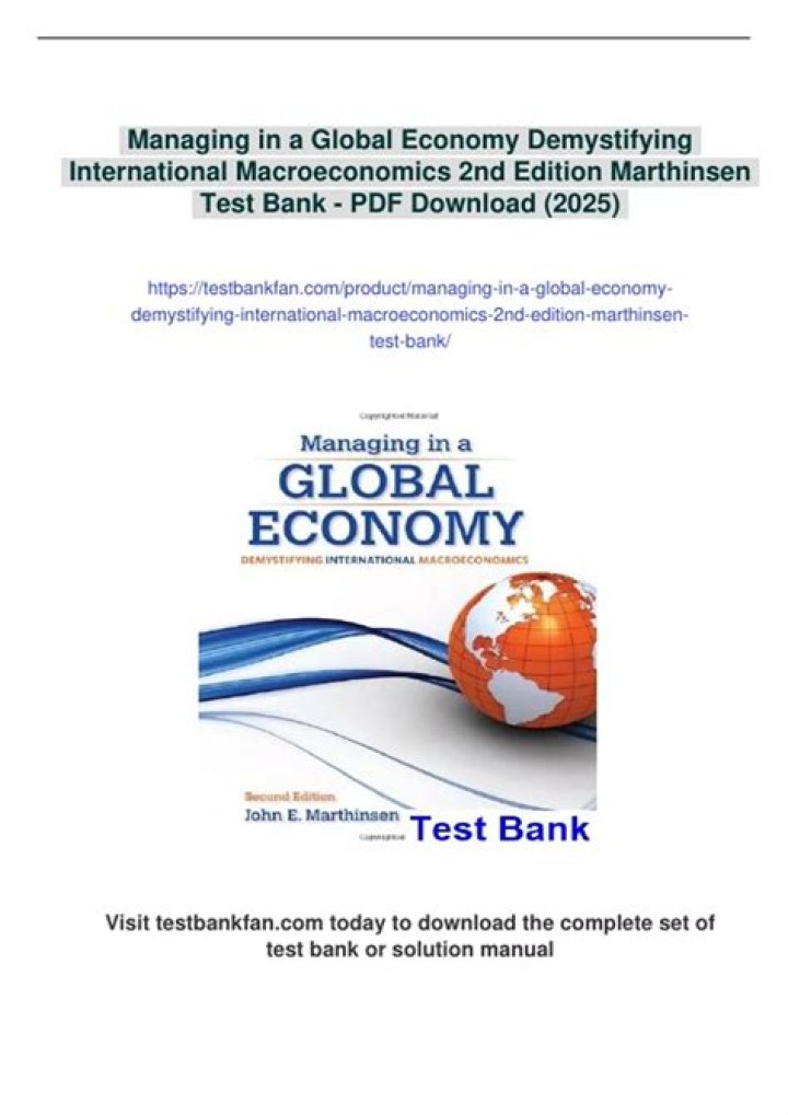 Mastering Global Economy Management: Essential PDF Guide