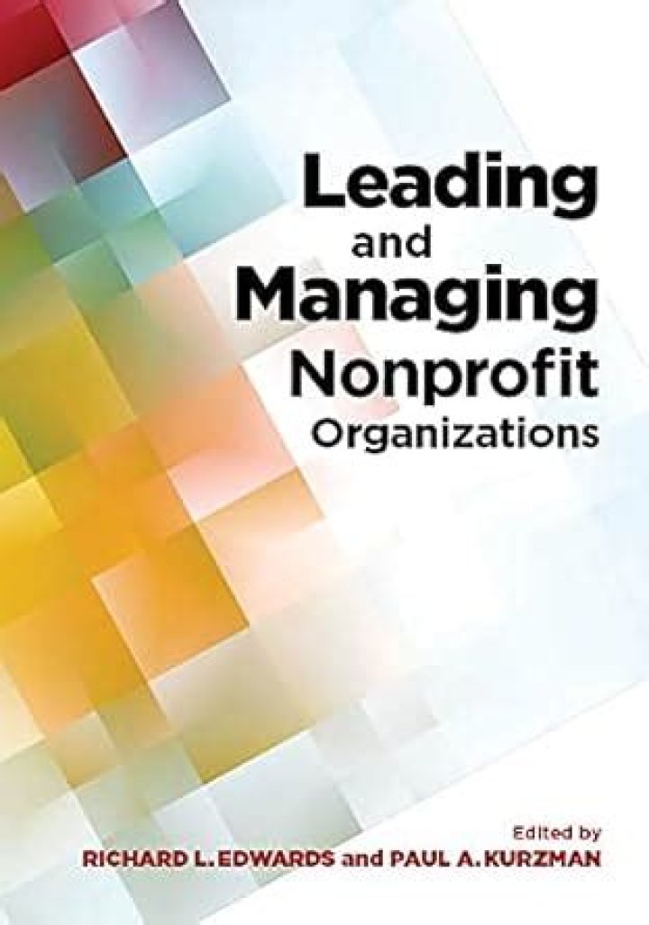 Managing Nonprofit Organizations: A Practical PDF Guide