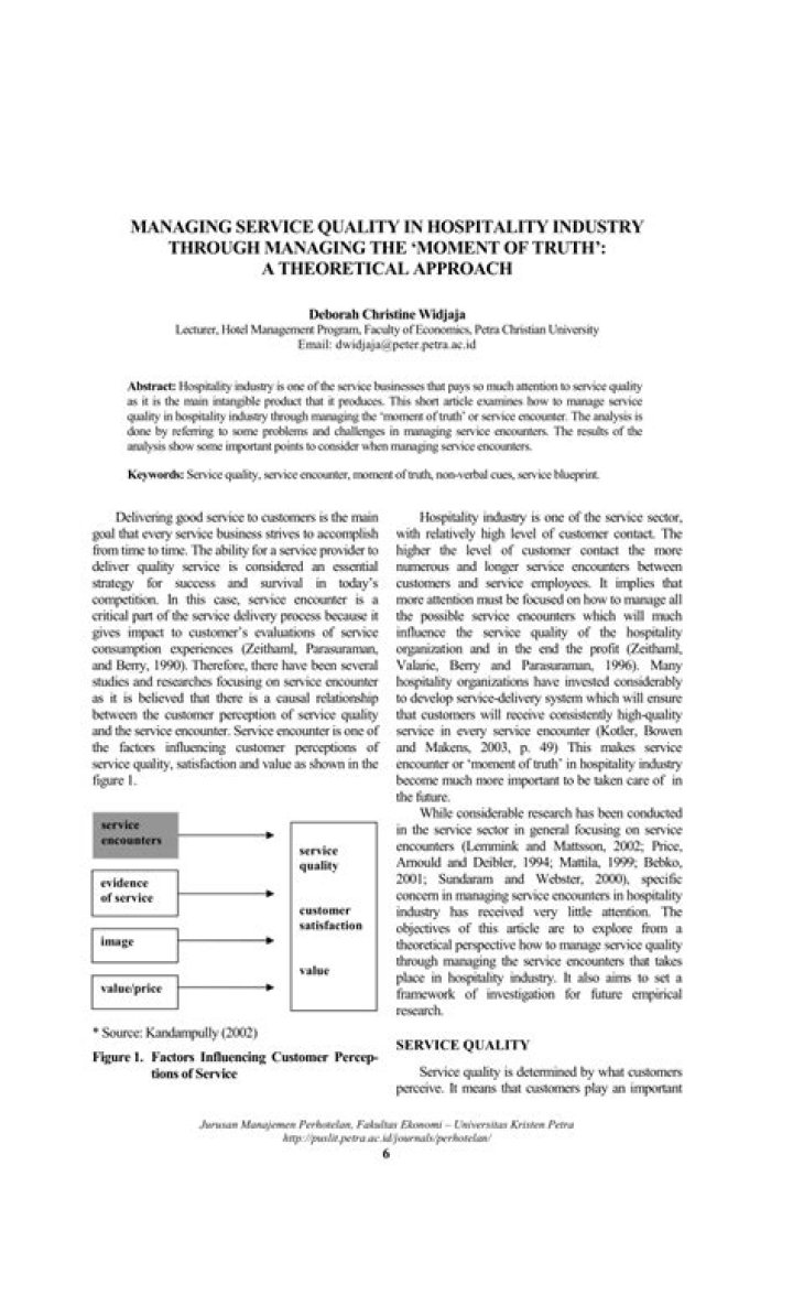 Mastering Quality Service Management in Hospitality: A PDF Guide