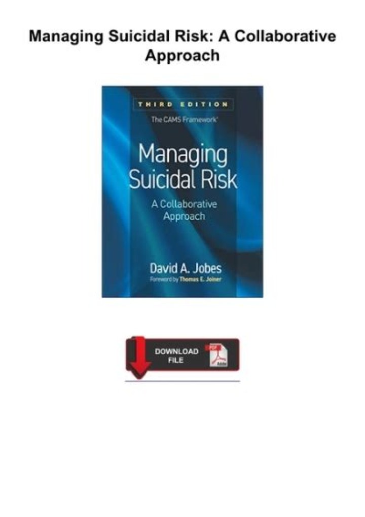 Collaborative Approaches to Managing Suicidal Risk: A PDF Guide