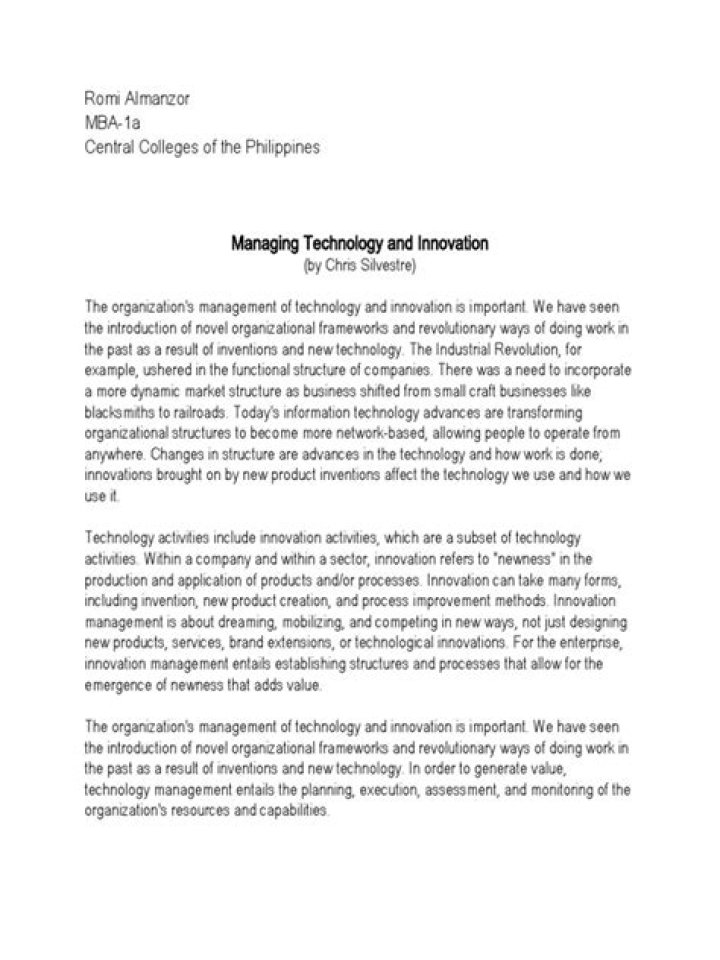 Mastering Technology and Innovation: Essential PDF Guide for Leaders