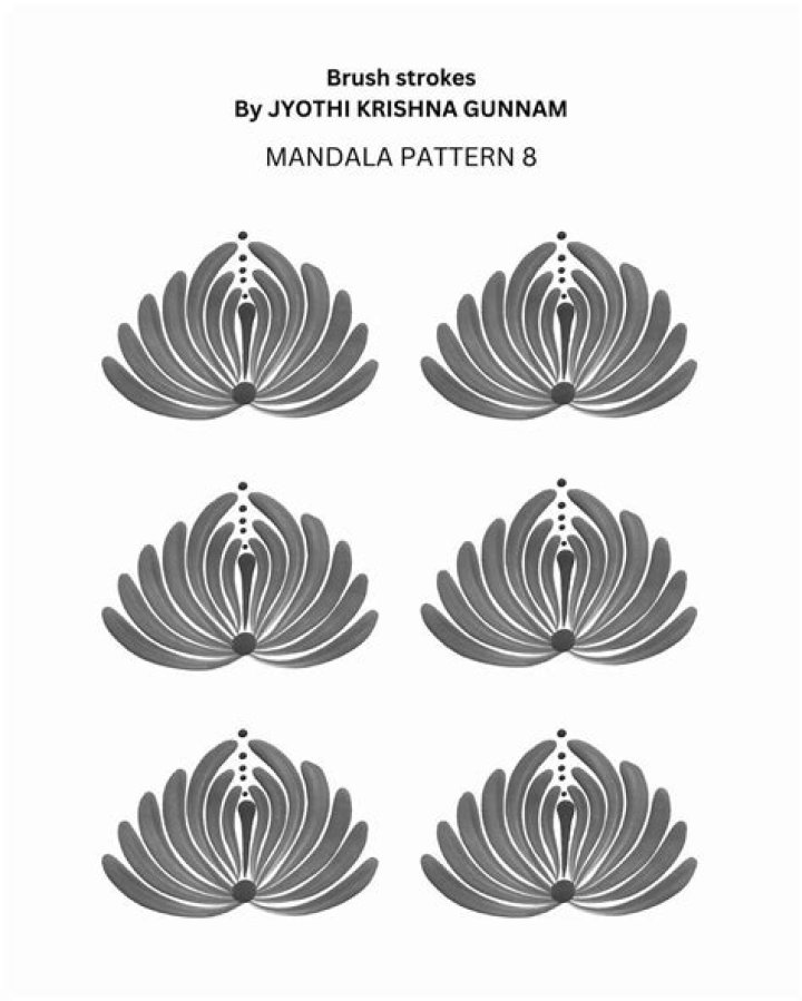 Free Mandala Brush Strokes Practice Sheets PDF for Easy Drawing Practice