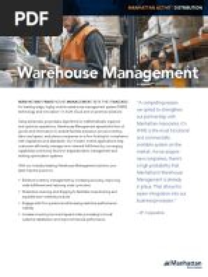 Manhattan Warehouse Management System PDF: Optimize Your Logistics Operations