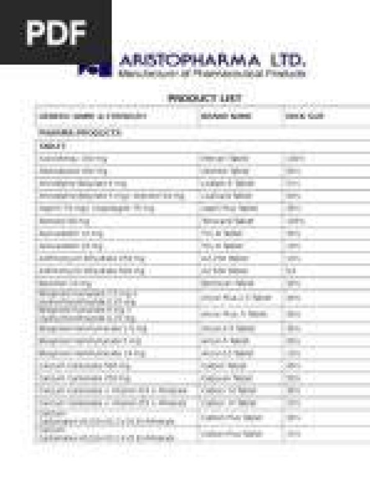 Complete Mankind Product List PDF Download