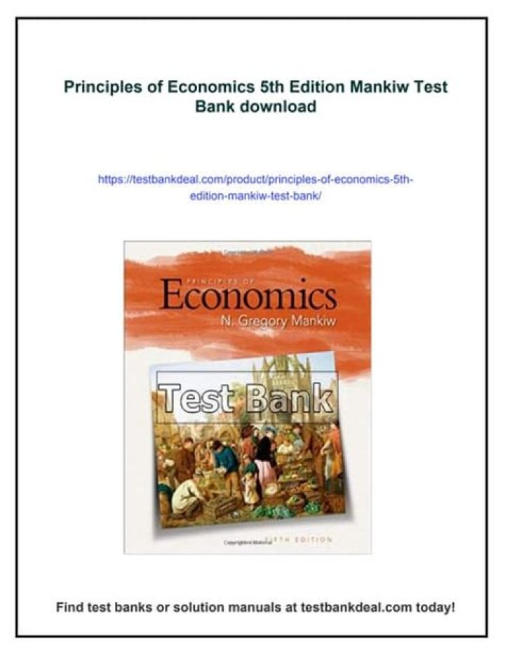 Free Mankiw Test Bank PDF for Economics Students