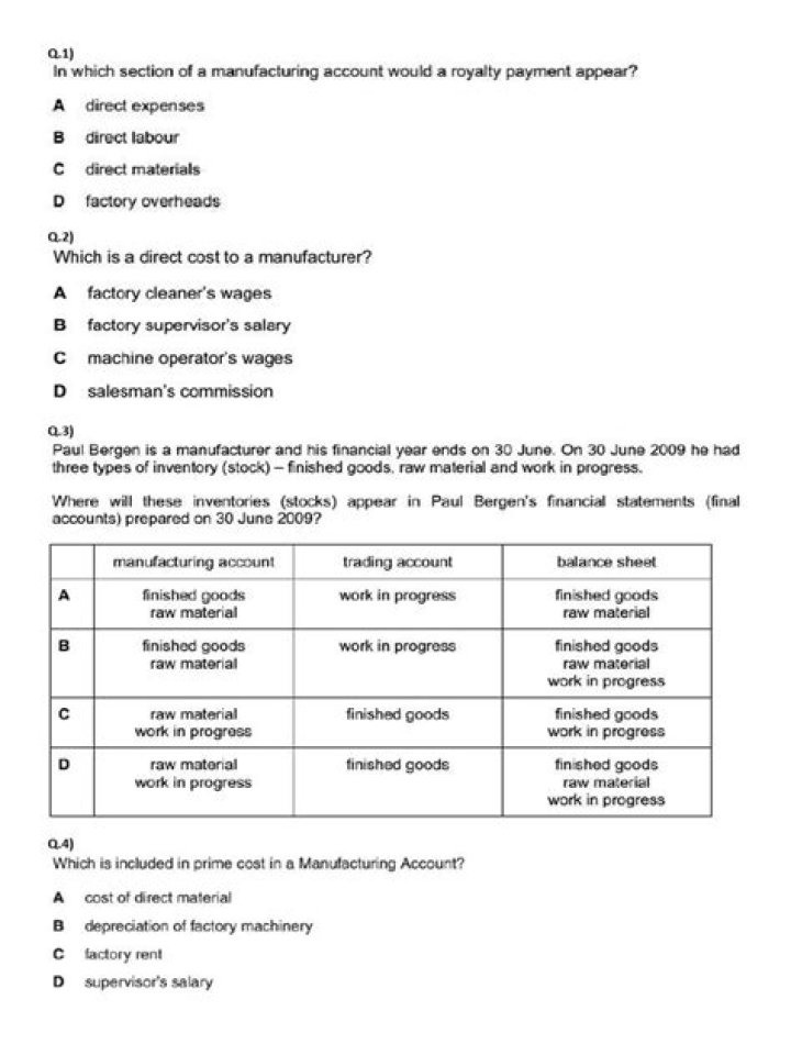 Manufacturing Accounts Q&A: Essential PDF Guide for Industry Professionals