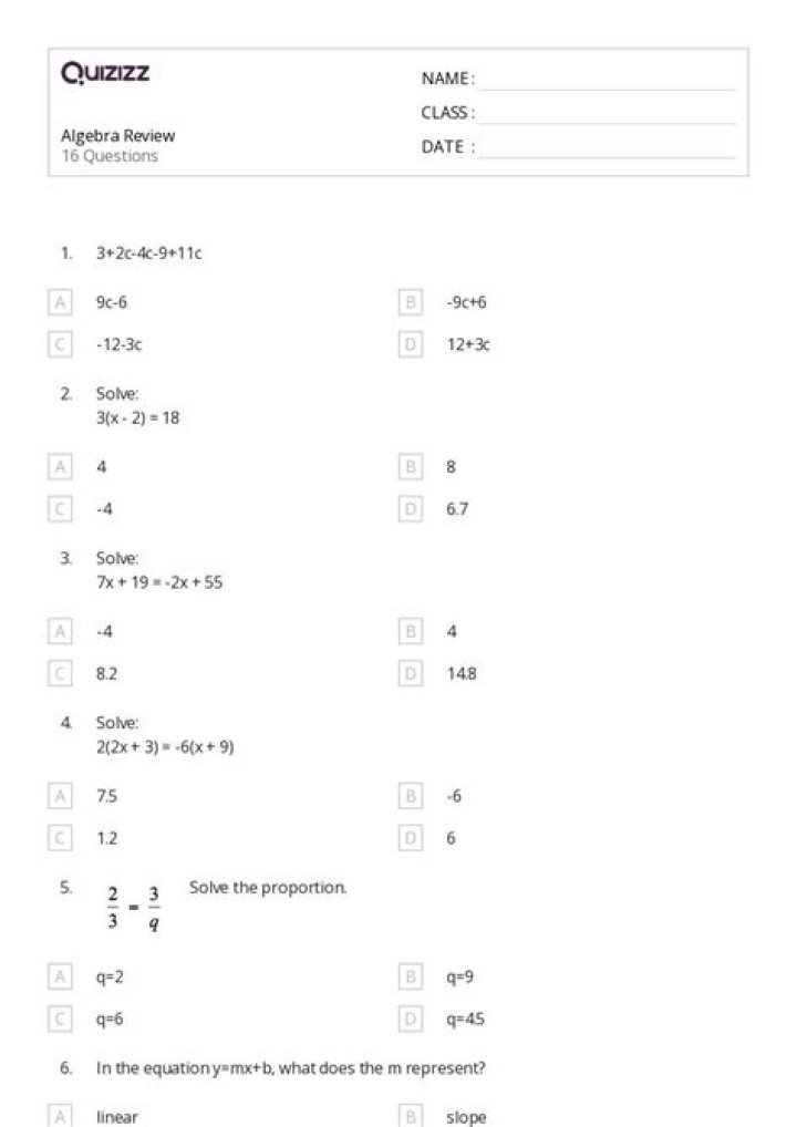 Map R Test Practice Worksheets for 9th Grade PDF Download