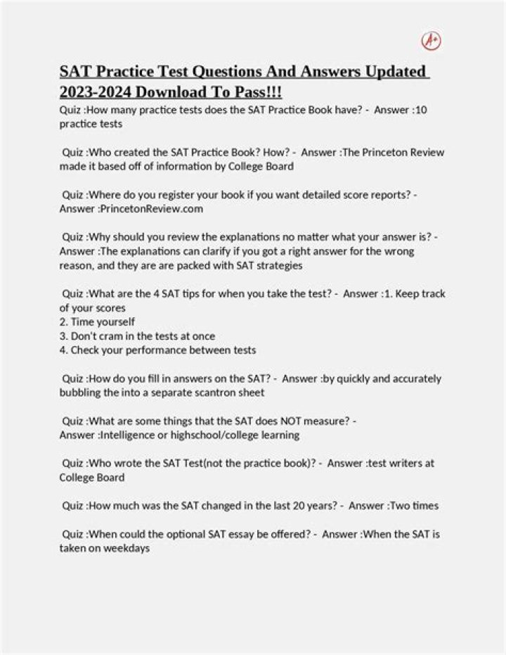 March 2023 SAT Test PDF – Free Practice Test & Study Guide