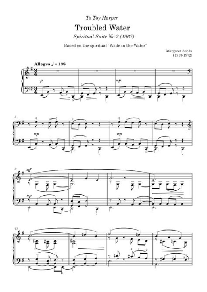 Margaret Bonds Sheet Music PDF Download – Classic Piano & Voice Scores