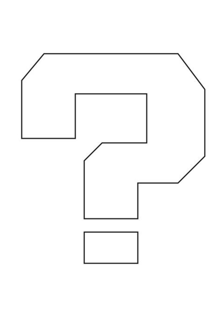 Printable Mario Question Mark PDF for Kids & Crafts