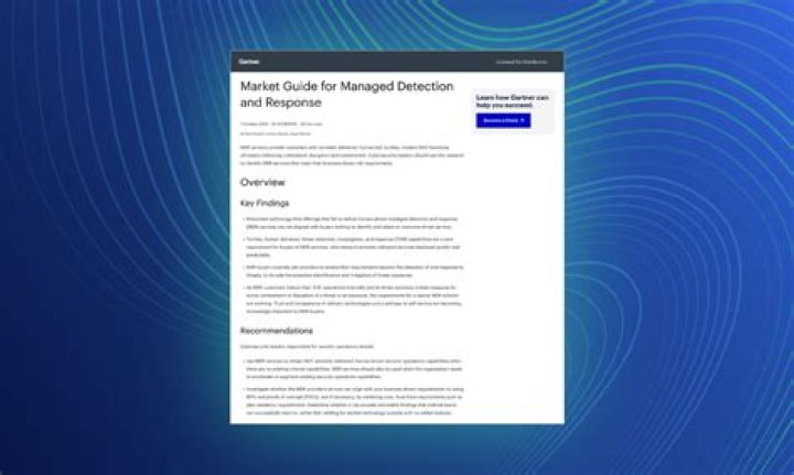 Market Guide for Managed Detection and Response Services PDF