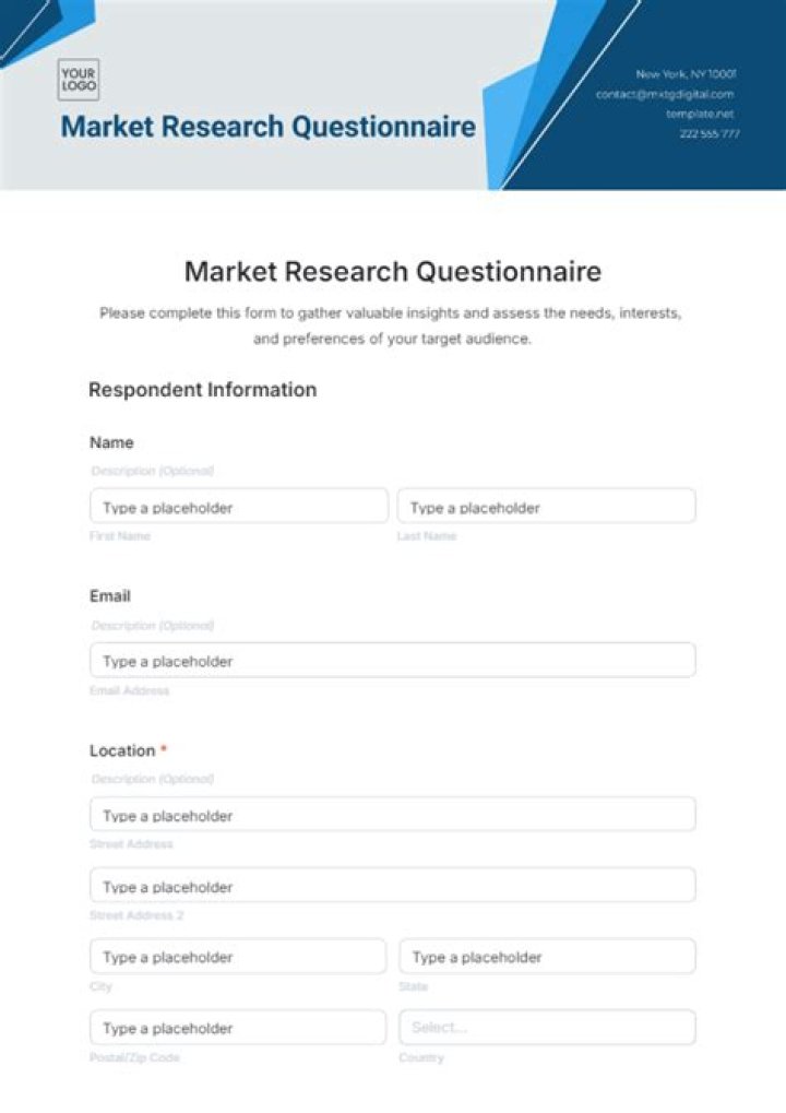 Essential Market Research Questions for Interview PDF