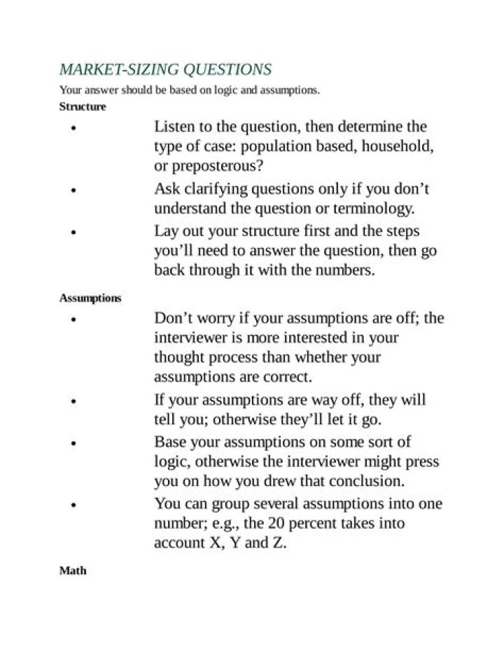 Market Sizing Questions PDF: Essential Guidance for Accurate Market Analysis
