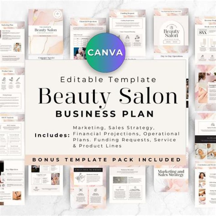 Professional Marketing Plan for Beauty Salon PDF Download