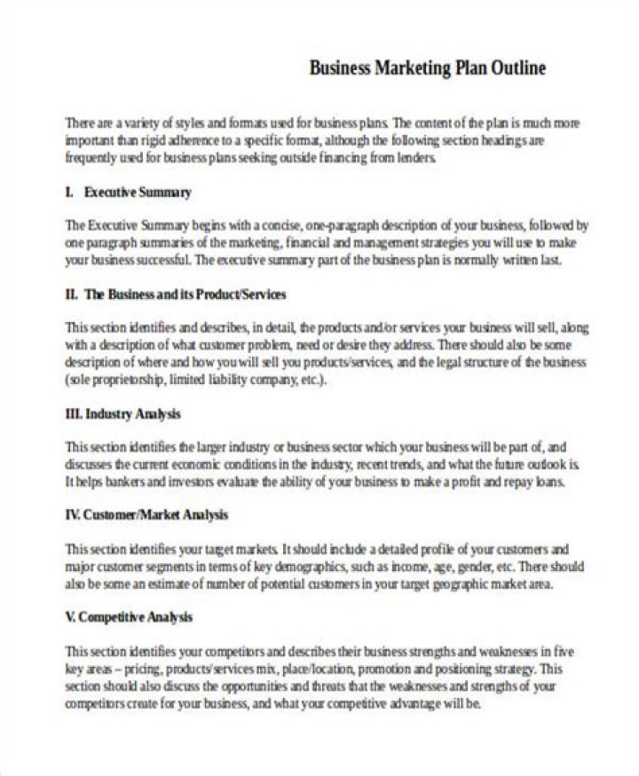 Marketing Plan Sample for Small Business – Free PDF Template