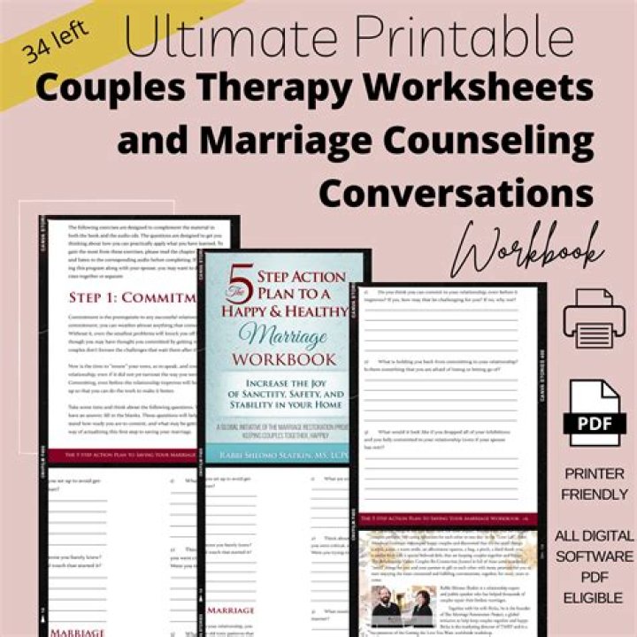 Marriage Counseling Worksheets PDF – Free Download for Better Communication