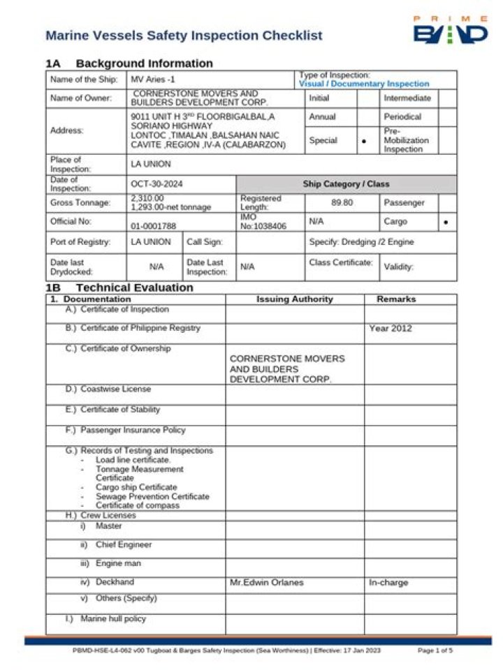 Marshal Ship Management Vessel List PDF Download