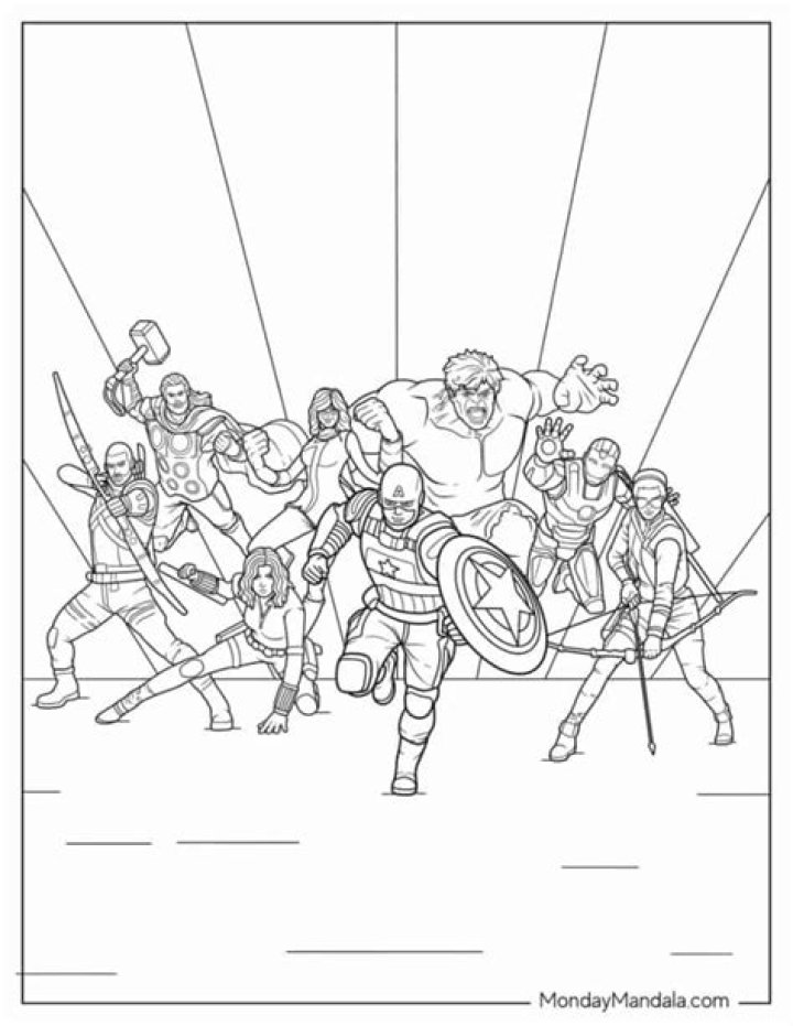 Free Marvel Coloring Sheets PDF for Kids & Fans
