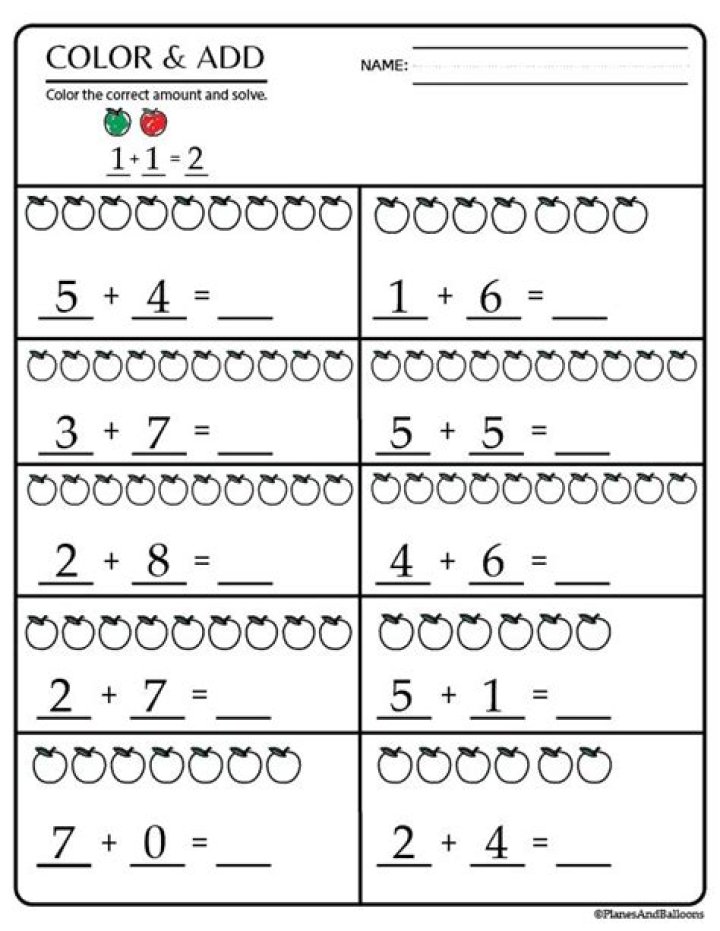 Free Math Worksheets PDF for Kindergarten | Download Now