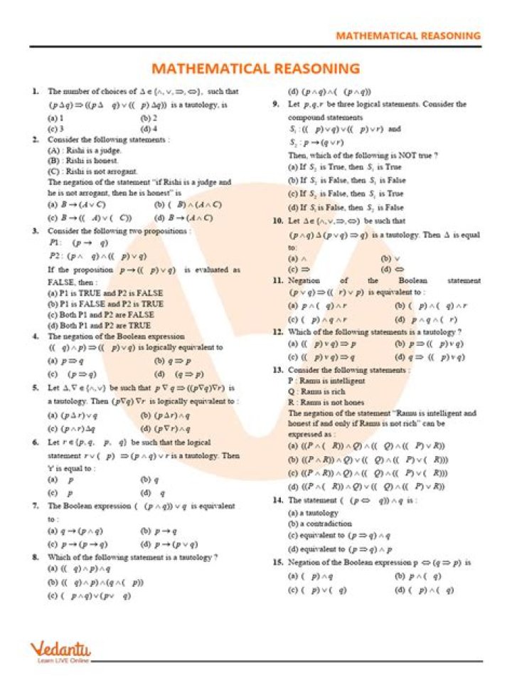 Mathematical Reasoning Questions for JEE Mains PDF: Solve & Ace Exam