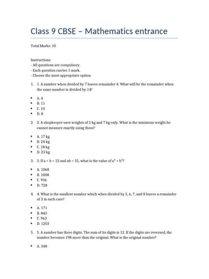 Maths Competitive Questions PDF: Solve High-Level Exam Problems