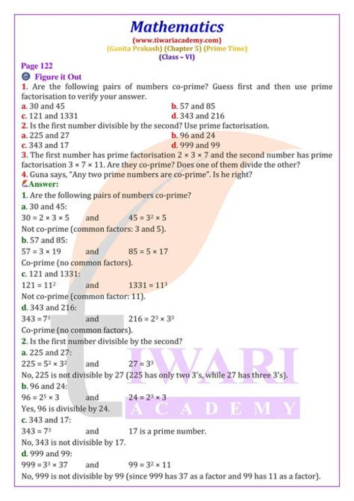 Maths Questions for Class 6 with Answers PDF – Download Now