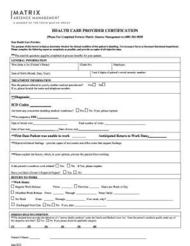 Manage FMLA Absences with Efficient Matrix Forms – Download PDF Guide