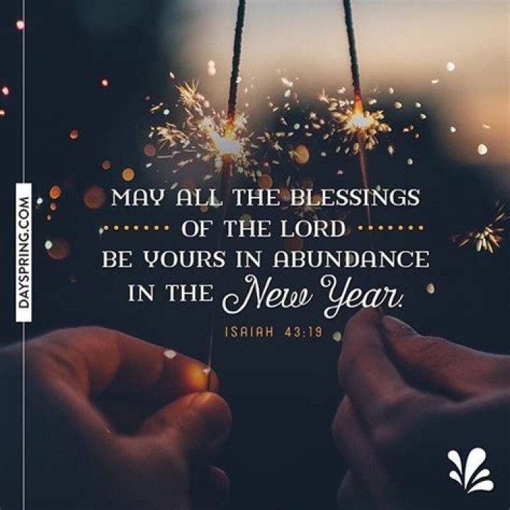 May all the blessings of the Lord be yours in abundance in the new year