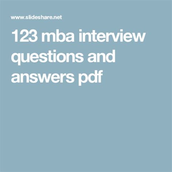 Top MBA Interview Questions & Answers PDF – Expert Prep Guide