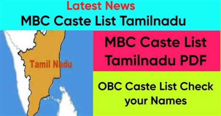 MBCCasteList Tamilnadu PDF: Complete Caste Directory for Every Village