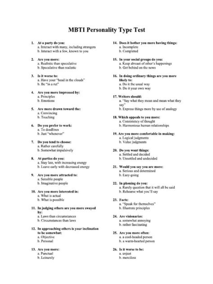 Complete MBTI Questions PDF: Instant Personality Insights