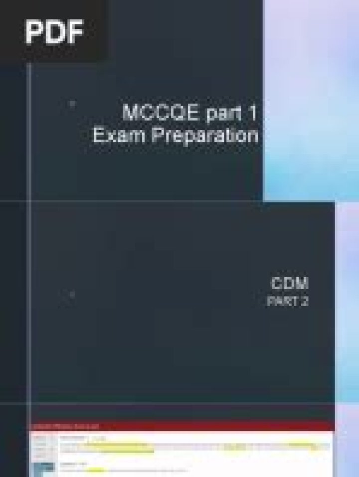 MCCQE Part 1 Practice Questions PDF – Instant Download