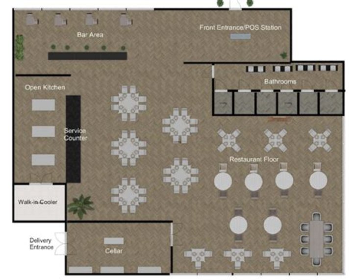 McDonald's Restaurant Floor Plan PDF – Download Layout & Store Map