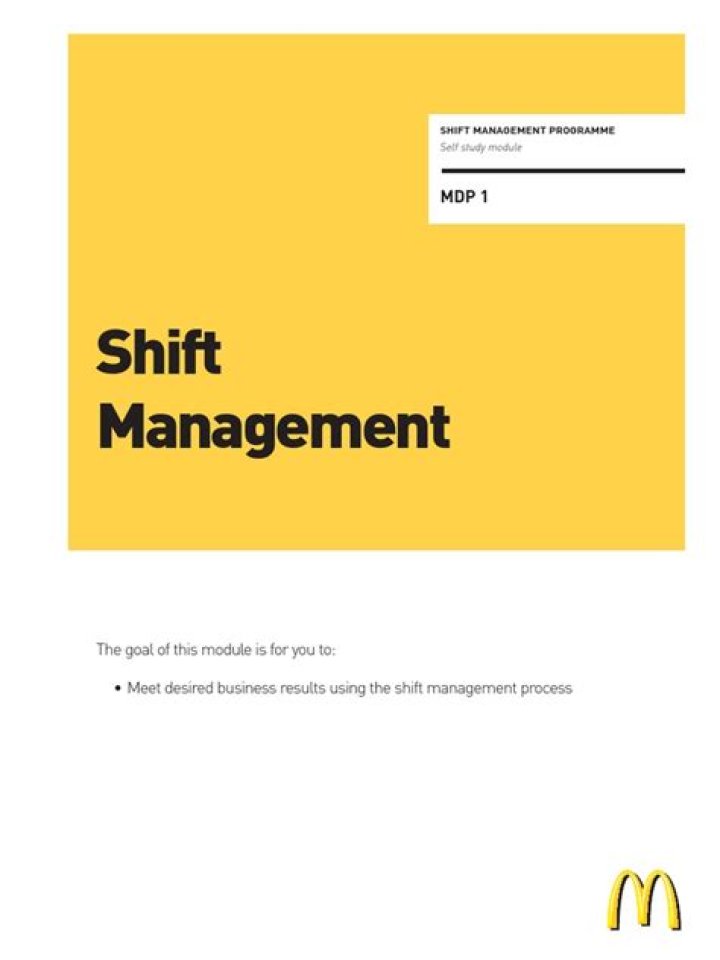 McDonald's Shift Management PDF: Optimize Staff Scheduling & Workflow