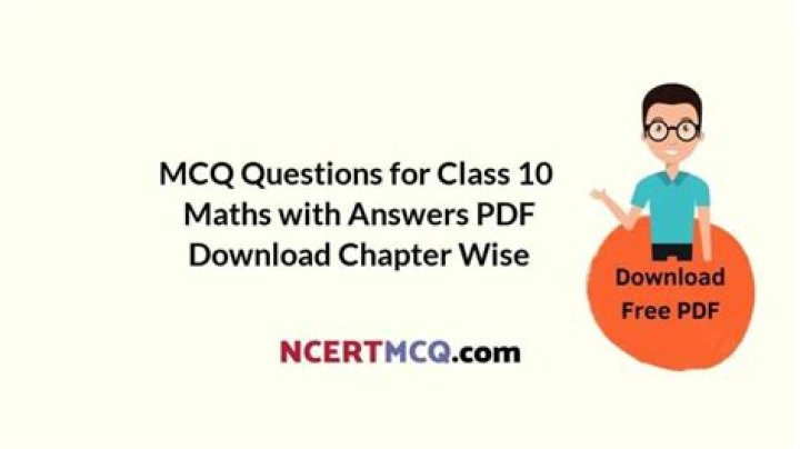 Class 10 Maths MCQ Questions with Answers PDF Download
