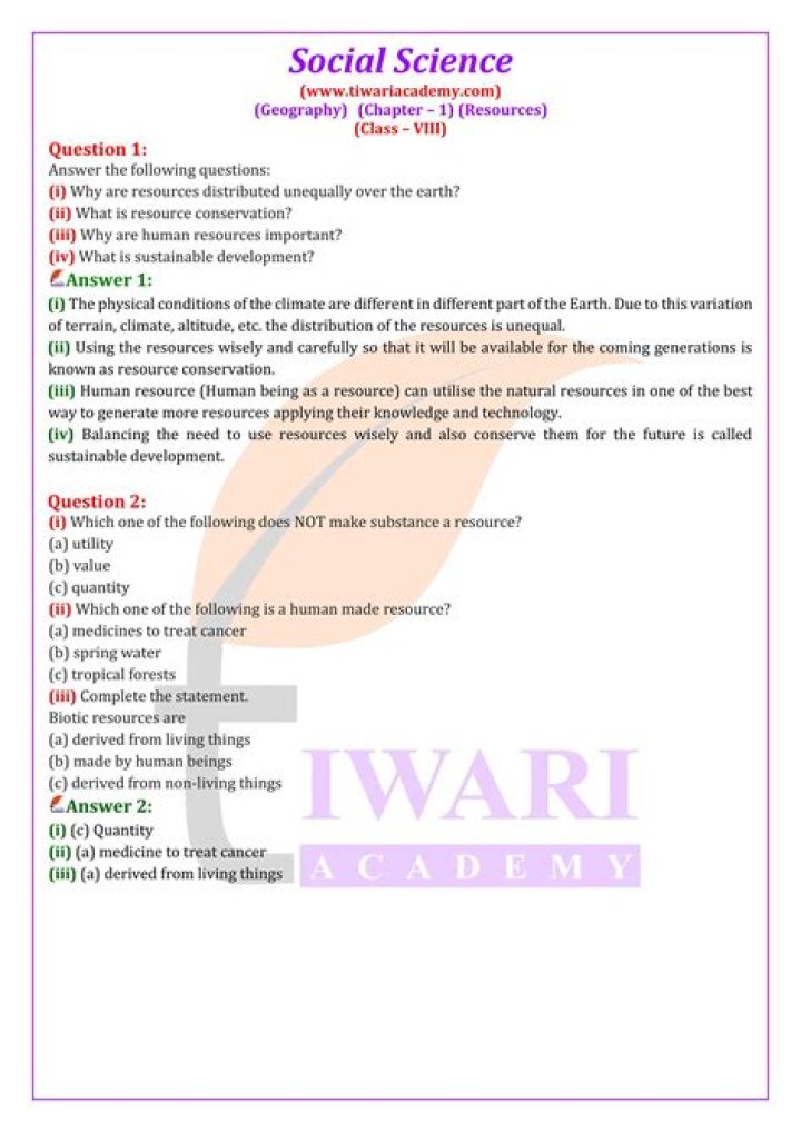 Free MCQ Questions for Class 8 Social Science PDF – Download Now