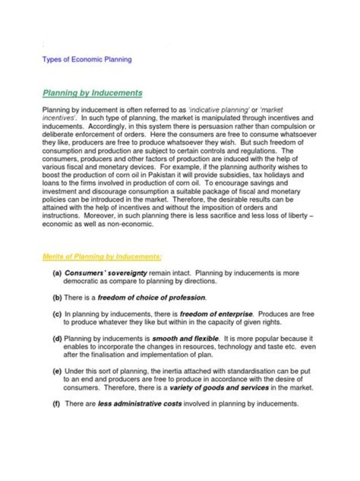 Understanding the Meaning of Economic Planning: A Comprehensive PDF Guide