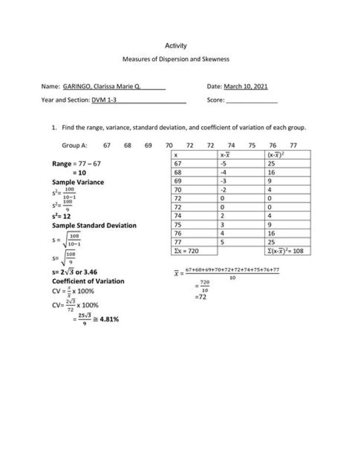Measures of Dispersion Questions and Answers PDF – Expert Guide