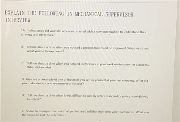Mechanical Supervisor Interview Questions & Answers PDF – Expert Prep Guide
