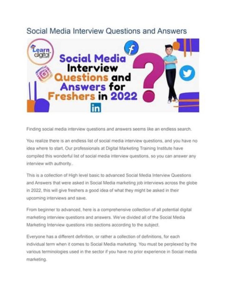 Media Interview Questions and Answers PDF: Expert Prep Guide
