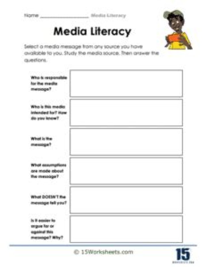 Media Literacy Worksheets PDF: Free Printable Resources for Critical Thinking