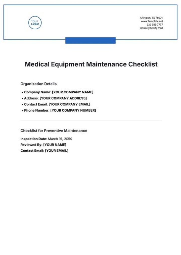 Comprehensive Medical Equipment Maintenance Management & Oversight PDF