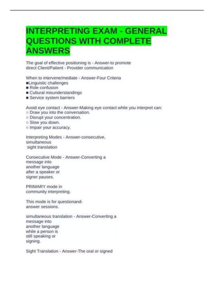 Medical Interpreter Practice Test PDF: Boost Your Certification Readiness