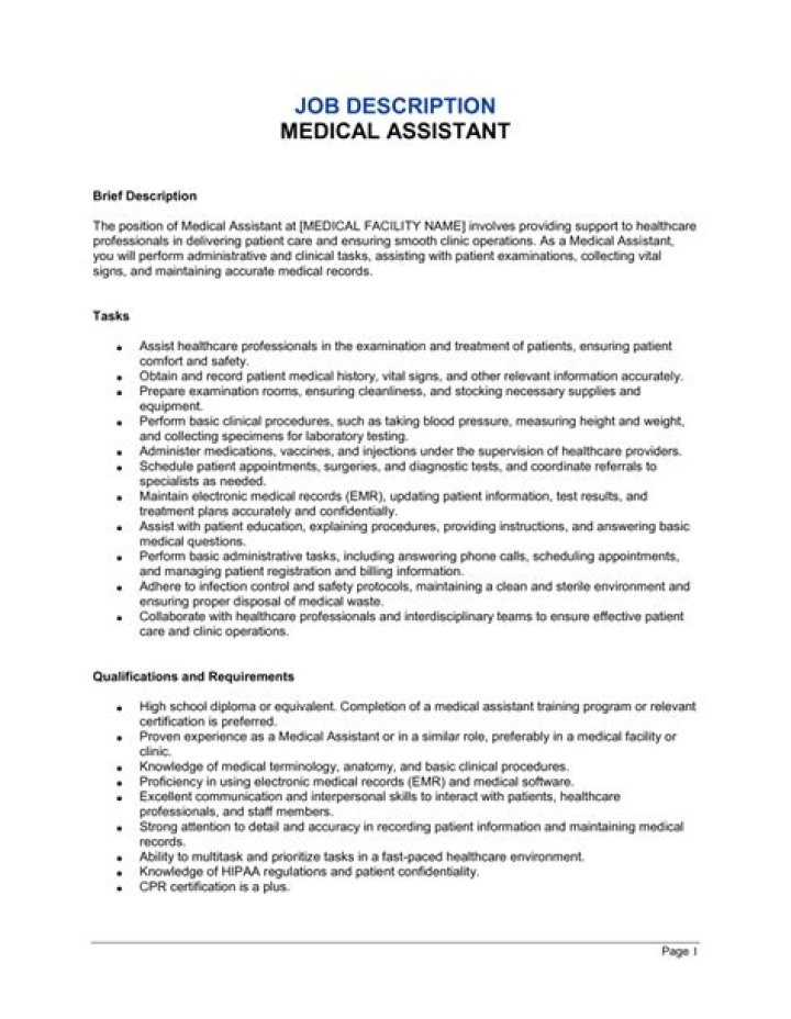 Medical Office Manager Job Description PDF: Full Work Guide
