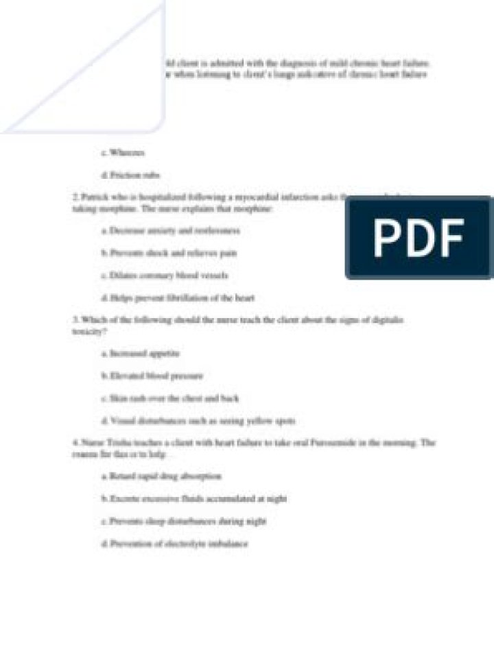 Medical Surgical Nursing NCLEX Questions PDF for Exam Success